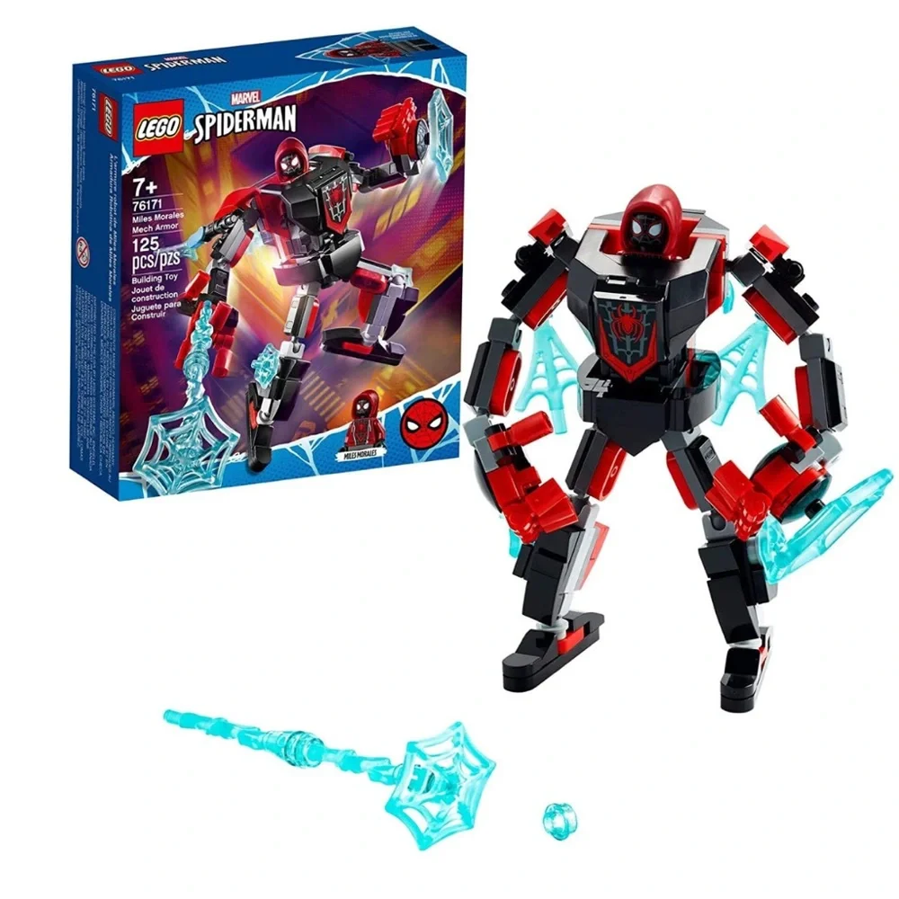 LEGO‎ Marvel Spider-Man Miles Morales Mech Armor 76171, New 2021 (125 Pieces)